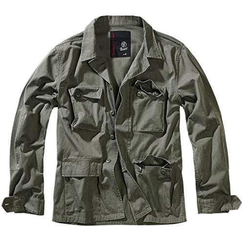 Brandit US BDU TWILL JACKE ARMY JACKET KAMPFJACKE ARMEE FELDJACKE FREIZEITJACKE, Größe:M, Farbe:Oliv von Brandit