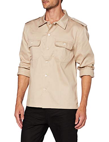 Brandit US Hemd Langarm Beige - 3XL von Brandit