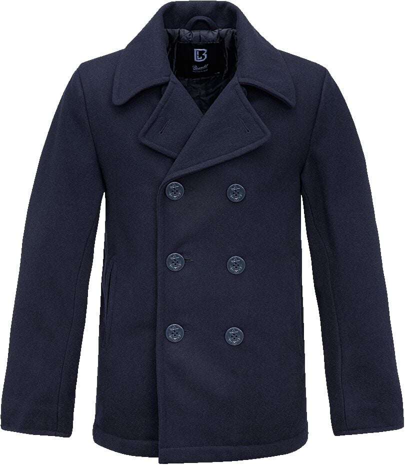 Brandit Uniformjacke - Pea Coat - M bis 5XL - für Männer - Größe XXL - navy von Brandit