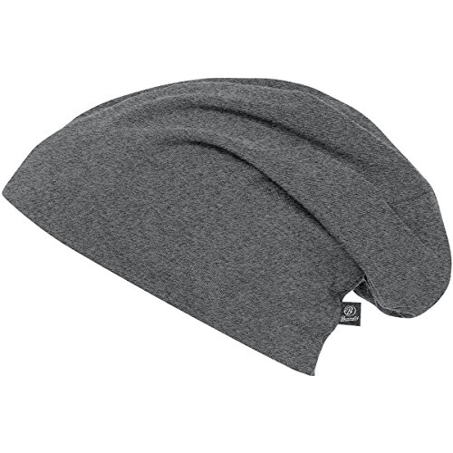 Brandit Unisex Jerseycap Uni Strickmütze, Antracite, XS-S von Brandit