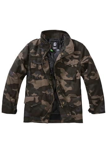 Brandit Unisex Kinder Kids M65 Standard Jacket Jacke, Darkcamo, 134-140 von Brandit