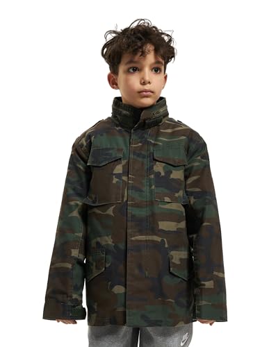 Brandit Unisex Kinder Kids M65 Standard Jacket Jacke, Woodland, 158-164 von Brandit