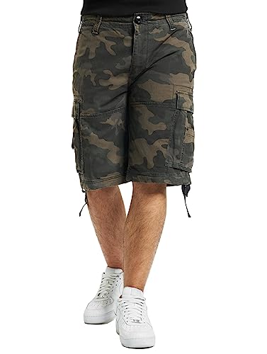 Brandit Vintage Shorts Basic Herren, Darkcamo, XL von Brandit