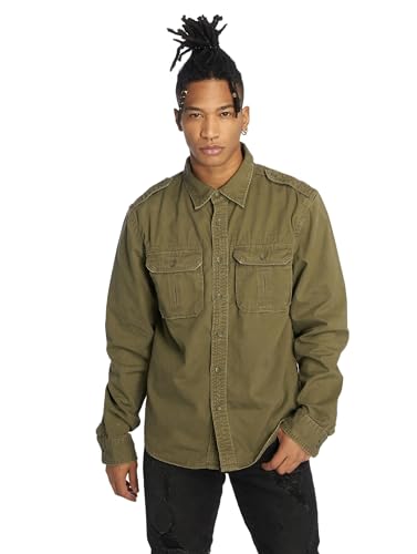 Brandit Vintage Shirt Long Sleeve, Farbe: Olive, Größe: 6XL Brandit Vintage Shirt Long Sleeve, Farbe: Olive, Größe: 6XL von Brandit