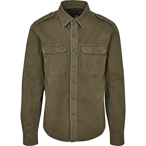 Brandit Vintage Shirt Longsleeve Oliv S von Brandit