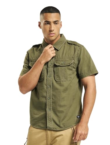 Brandit Vintage Shirt Short Sleeve, Farbe: Olive, Größe: 6XL Brandit Vintage Shirt Short Sleeve, Farbe: Olive, Größe: 6XL von Brandit
