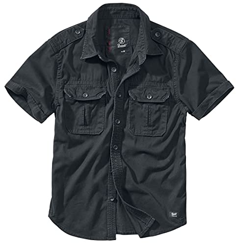 Brandit Vintage Shirt Shortsleeve Schwarz L von Brandit