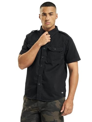 Brandit Vintage Shirt Shortsleeve Schwarz M von Brandit