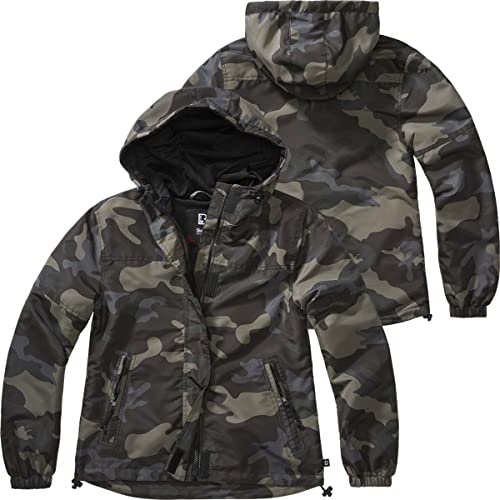 Brandit Windbreaker Sommer mit Zipper Damen, Größe:XXL, Farbe:Darkcamo von Brandit