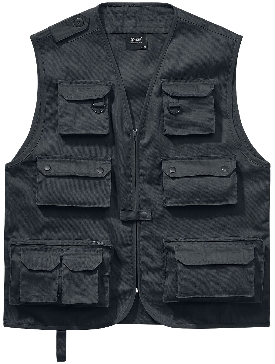 Brandit Weste - Hunting Vest - S bis 5XL - für Männer - Größe 4XL - schwarz von Brandit