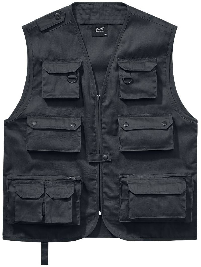 Brandit Weste - Hunting Vest - M bis 5XL - für Männer - Größe XL - schwarz von Brandit