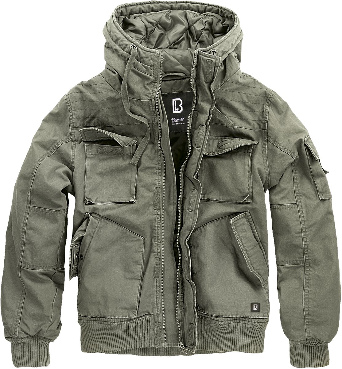 Brandit Winterjacke - Bronx - S bis XXL - für Männer - Größe L - oliv von Brandit