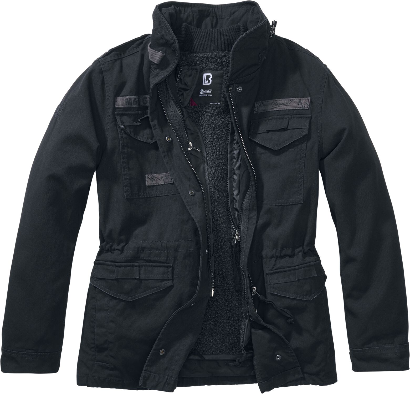 Brandit Winterjacke - Ladies M65 Giant Jacket - XS bis 5XL - für Damen - Größe XXL - schwarz von Brandit