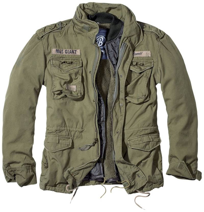 Brandit Winterjacke - M65 Giant - S bis 7XL - für Männer - Größe M - oliv von Brandit