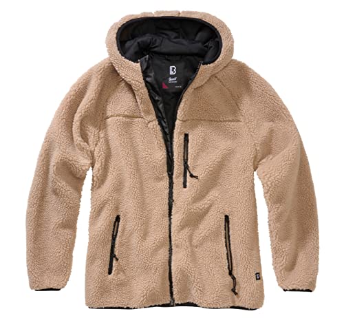 Brandit Women Teddyfleece Jacket Hooded, Farbe: camel, Größe: M von Brandit