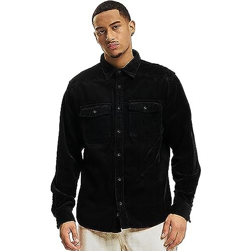 Corduroy Classic Shirt Long Sleeve Black Gr. 5XL von Brandit