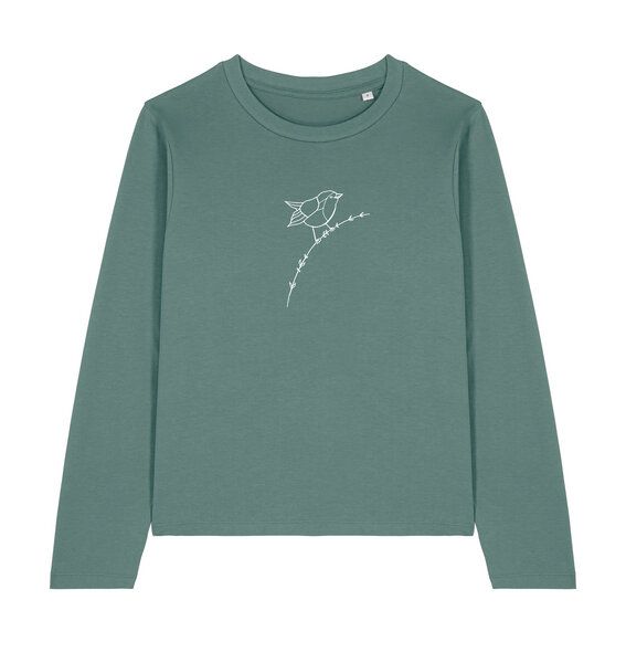 Brandless Basic Bio Damen Longsleeve Rotkehlchen 180 g/m² XXS - XXL von Brandless