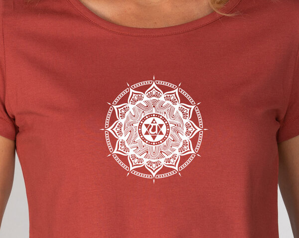 Brandless Basic Bio T-Shirt (ladies) Nr.2 Anahata Chakra von Brandless