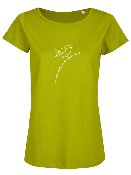 Brandless Basic Bio T-Shirt (ladies) Nr.2 Rotkehlchen von Brandless