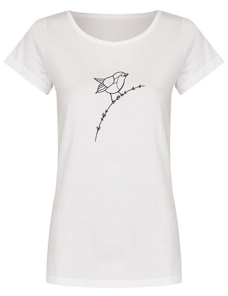 Brandless Basic Bio T-Shirt (ladies) Nr.2 Rotkehlchen von Brandless