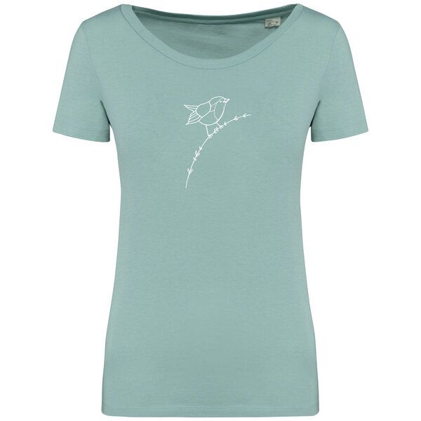 Brandless Basic Bio T-Shirt (ladies) Nr.4 Rotkehlchen 155g/m² von Brandless