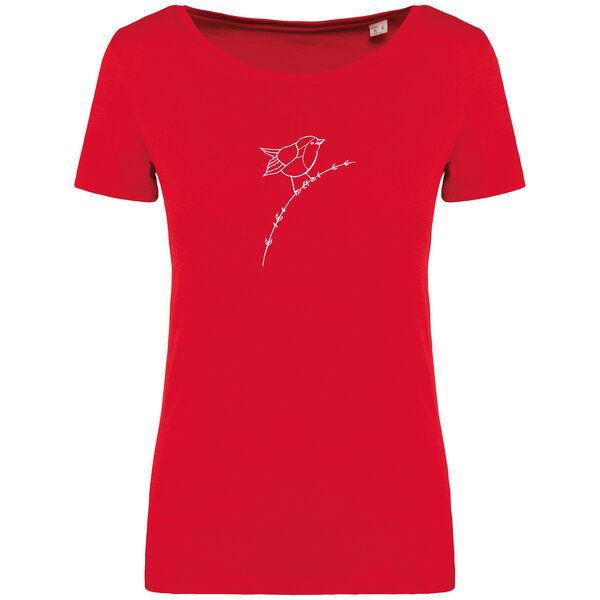 Brandless Basic Bio T-Shirt (ladies) Nr.4 Rotkehlchen 155g/m² von Brandless