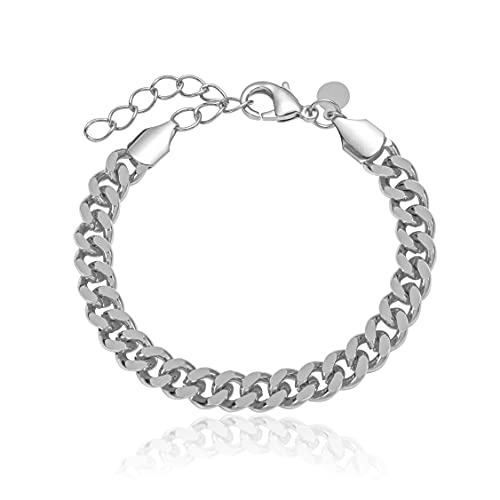 Brandlinger Panzer Armband groß. Armband Damen vergoldet mit 18 Karat (Silber und Gold), Schmuck für Frauen und Mädchen. Länge verstellbar 17-21cm. von Brandlinger