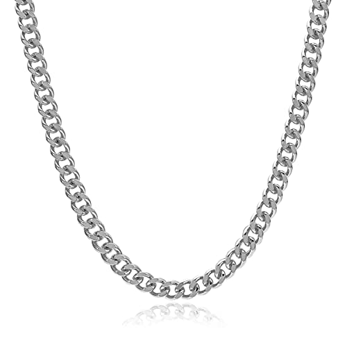 Brandlinger Panzer Halskette groß. Dicke Kette Damen vergoldet mit 18 Karat (Silber und Gold), Schmuck für Frauen und Mädchen. Kettenlänge verstellbar 40-45cm. von Brandlinger