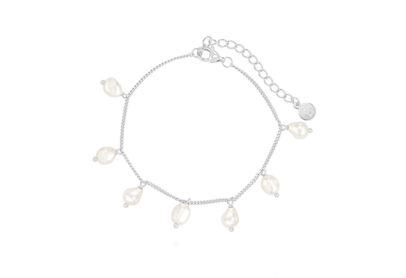 Brandlinger Perlenarmband Armband Mont Blanc, Armband mit kleinen Süßwasserperlen, Silber 925 vergoldet Brandlinger Perlenarmband Armband Mont Blanc, Armband mit kleinen Süßwasserperlen, Silber 925 vergoldet von Brandlinger