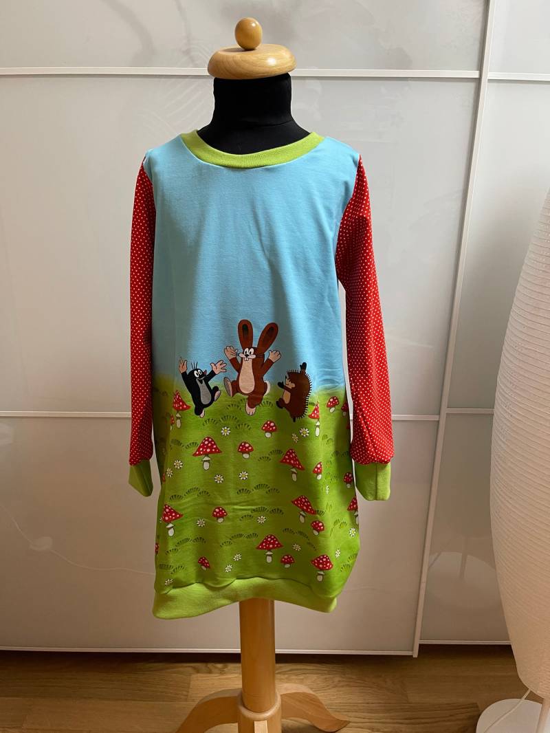 Ballonkleid/Ballontunika "Kleiner Maulwurf" 122/128 | Mitwachsend von BrandmadeRegensburg