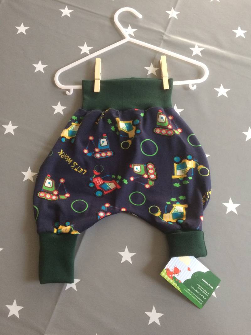 Pumphose Lang Mitwachshose "Bagger" 56/62 von BrandmadeRegensburg