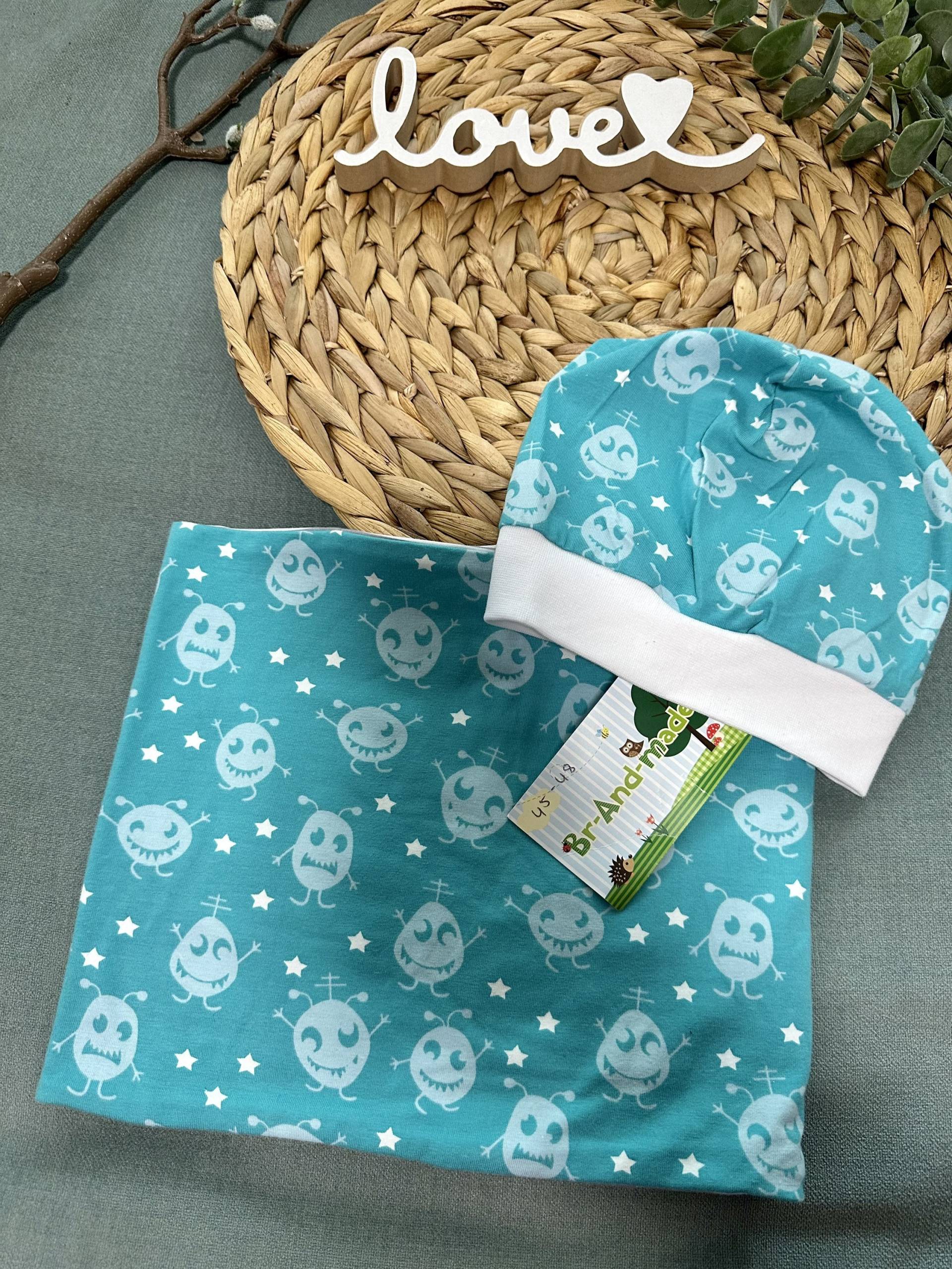 Set Beanie Und Loop "Alien/Ufo " Ku 45-48 von BrandmadeRegensburg