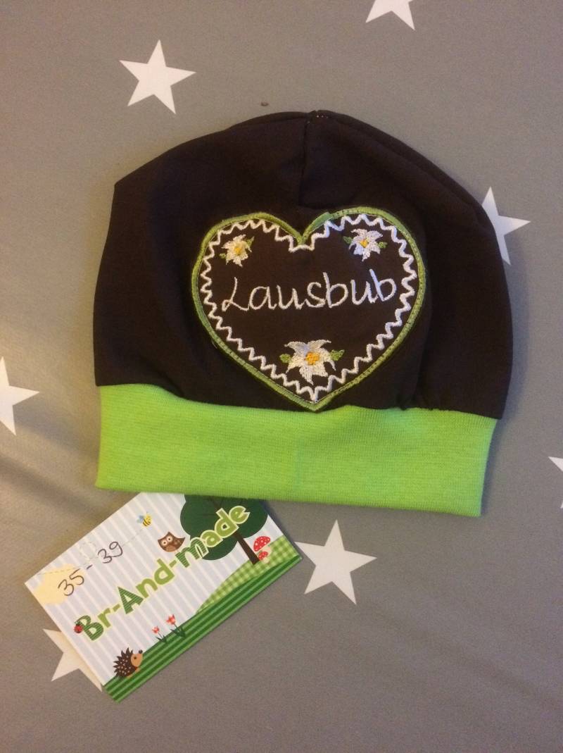Trachtenmütze Mütze Lebkuchenherz "Lausbub" von BrandmadeRegensburg