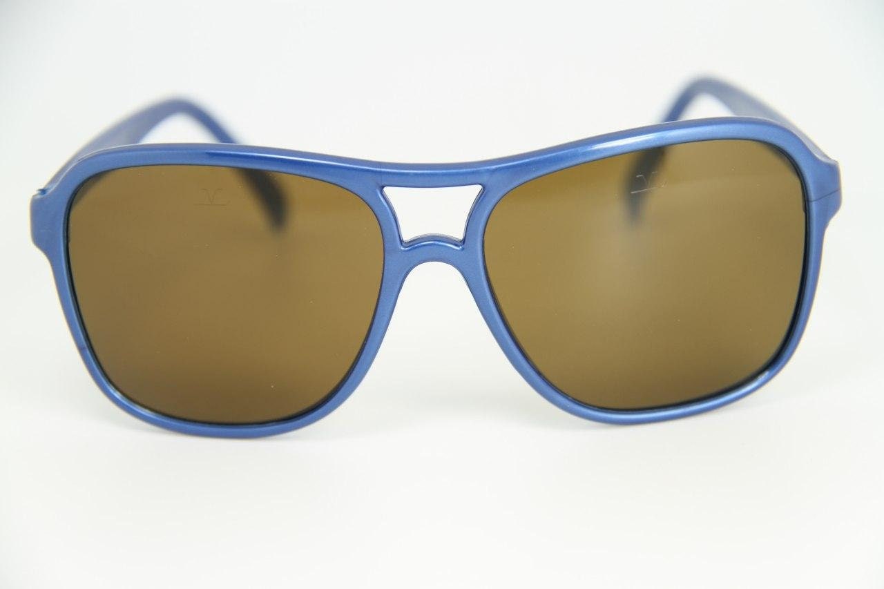Vintage Vuarnet 003D Kleine Blau Gitan Sonnenbrille Px2000 Braune Linse von BrandsMarketStore