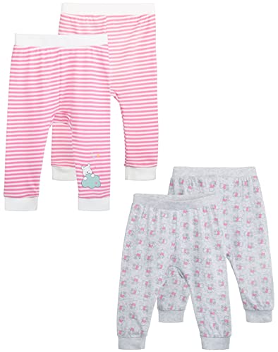 Brandsseller Baby Hose| 2er Set | 13-24 Monate | Rosa/Grau | mit Motiven im Stil von Winnie The Pooh 86-92 von Brandsseller