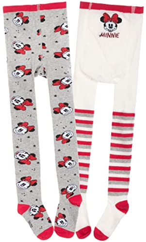 Brandsseller Baby Strumpfhose | 2er Set | 7-12 Monate | Grau/Weiß/Rot | mit Motiven im Stil von Minnie Mouse 74-80 von Brandsseller