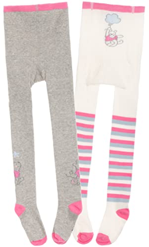 Brandsseller Baby Strumpfhose | 2er Set | 7-12 Monate | Grau/Weiß/Rot | mit Motiven im Stil von Minnie Mouse 74-80 von Brandsseller