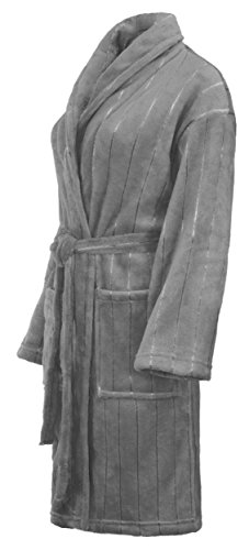 Brandsseller Unisex Bademantel aus weicher Mikrofaser L – Leichter Morgenmantel/Hausmantel/Saunamantel für Damen & Herren – Waschbar & Oeko-Tex 100 zertifiziert – Anthrazit Brandsseller Unisex Bademantel aus weicher Mikrofaser L – Leichter Morgenmantel/Hausmantel/Saunamantel für Damen & Herren – Waschbar & Oeko-Tex 100 zertifiziert – Anthrazit von Brandsseller