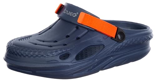 Brandsseller Clogs Herren Gartenclog Pantolette Badeschuh Hausschuh Gartenschuh wasserfest leicht - Blau - 41 von Brandsseller