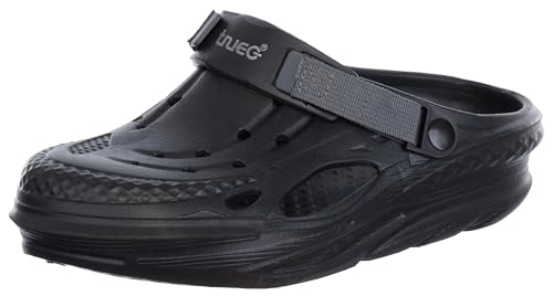 Brandsseller Clogs Herren Gartenclog Pantolette Badeschuh Hausschuh Gartenschuh wasserfest leicht - Schwarz - 46 von Brandsseller