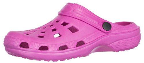 Brandsseller Damen Clog Badeschuh Gartenschuh Freizeitschuh (39, Pink) von Brandsseller