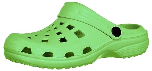 Brandsseller Damen Clog Badeschuh Gartenschuh Freizeitschuh (Grün, Numeric_37) von Brandsseller