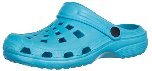 Brandsseller Damen Clog Badeschuh Gartenschuh Freizeitschuh Farbe: Hellblau - Größe: 38 von Brandsseller