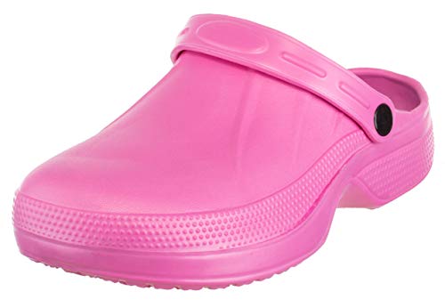 Brandsseller Damen Clog mit Eva Einlegesohle Hausschuh-Gartenschuh Pink 37 von Brandsseller