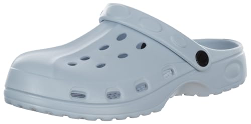 Brandsseller Damen Clogs Gartenclogs Gartenschuhe Badeschuhe Pantoletten Hausschuhe Leicht Hellblau 37 von Brandsseller