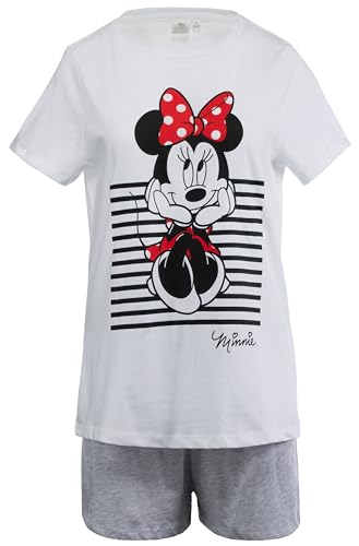 Brandsseller Damen Schlafanzug Pyjama Freizeitanzug Set mit Motiven im Stil von Minnie Mouse - Shirt und Short von Brandsseller