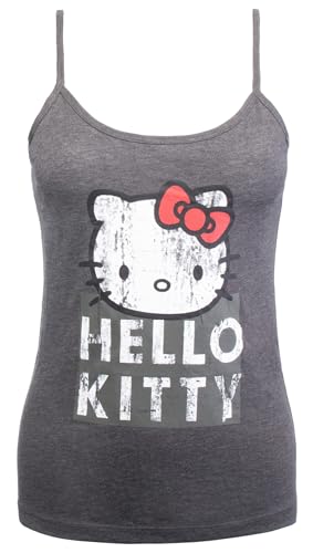 Brandsseller Damen Unterhemd Tanktop Trägertop T-Shirt Freizeitshirt mit Katzen Motiven L von Brandsseller