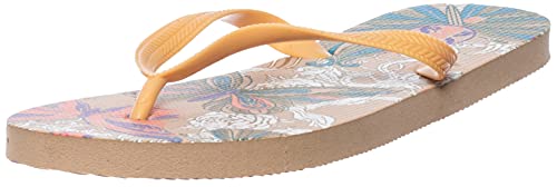 Brandsseller Flip Flops Schmetterling Zehentrenner Badeschuh Strandschuh Sommerschuh Gold 38 von Brandsseller