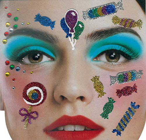 Brandsseller Gesichts-Tattoo Kamelle - Aufkleber Set Klebetattoos Temporäre Tattoos Halloween/Karneval Brandsseller Gesichts-Tattoo Kamelle - Aufkleber Set Klebetattoos Temporäre Tattoos Halloween/Karneval von Brandsseller