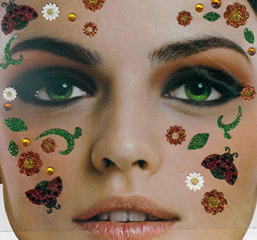 Brandsseller Gesichts-Tattoo Marienkäfer - Aufkleber Set Klebetattoos Temporäre Tattoos Halloween/Karneval Bunt Brandsseller Gesichts-Tattoo Marienkäfer - Aufkleber Set Klebetattoos Temporäre Tattoos Halloween/Karneval Bunt von Brandsseller